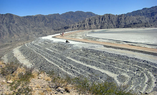 Subaerial method of tailings disposal