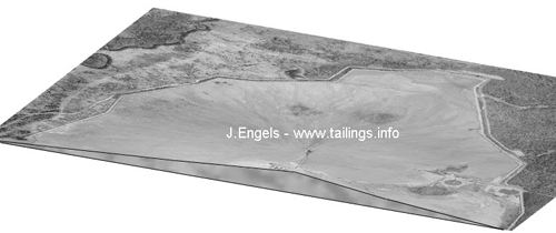 Cross-section of the Kidd Creek thickened tailings storage facility