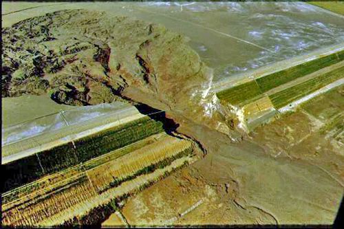 Aerial of the Merriespruit failure