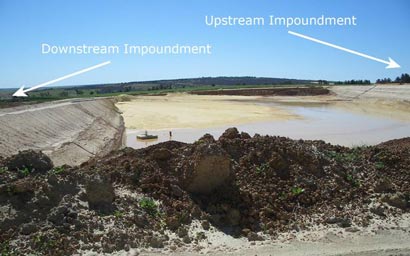 Sidehill impoundment